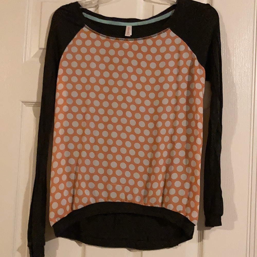 Xhilatation Women’s Long sleeve top - polka dot (size S)